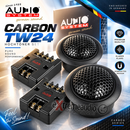 Audio system carbon 24t - carbon, 24mm